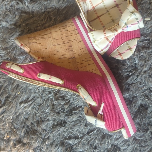 Coach magenta twirling wedges - Picture 3 of 5